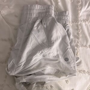 Lululemon White Hotty Hot Shorts